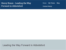 Tablet Screenshot of henrybraun.ca